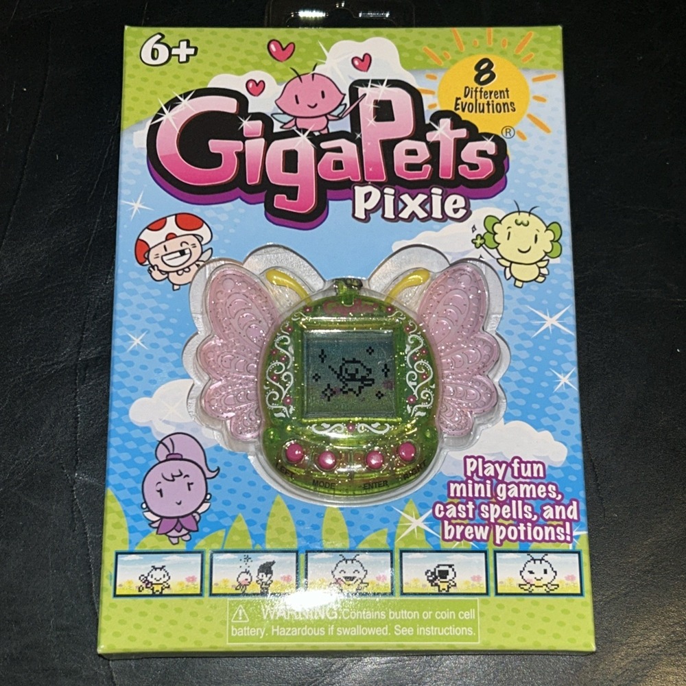 GigaPets: Pixie Virtual‎ Interactive Pet Keychain, 2017 New!